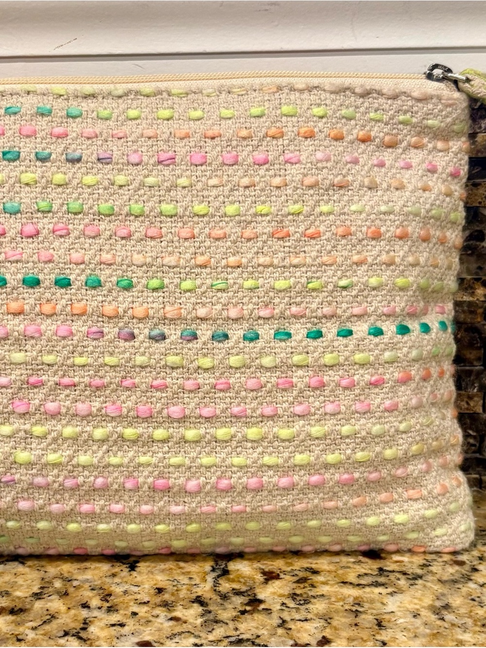 America & Beyond Bright is Best Embellished Zip Top Clutch Purse Bag Bohemian - Picture 2 of 7